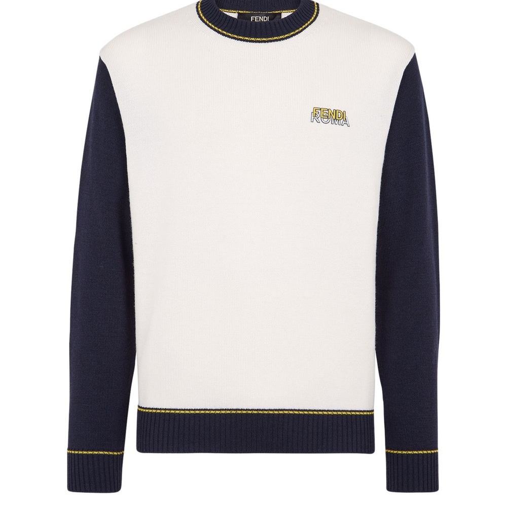 NWT FENDI Long-sleeved, crew-neck pullover